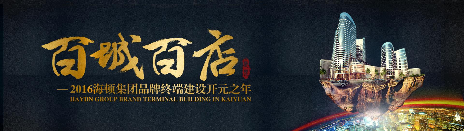 2016年海頓強勢推出“百城百店”商業計劃